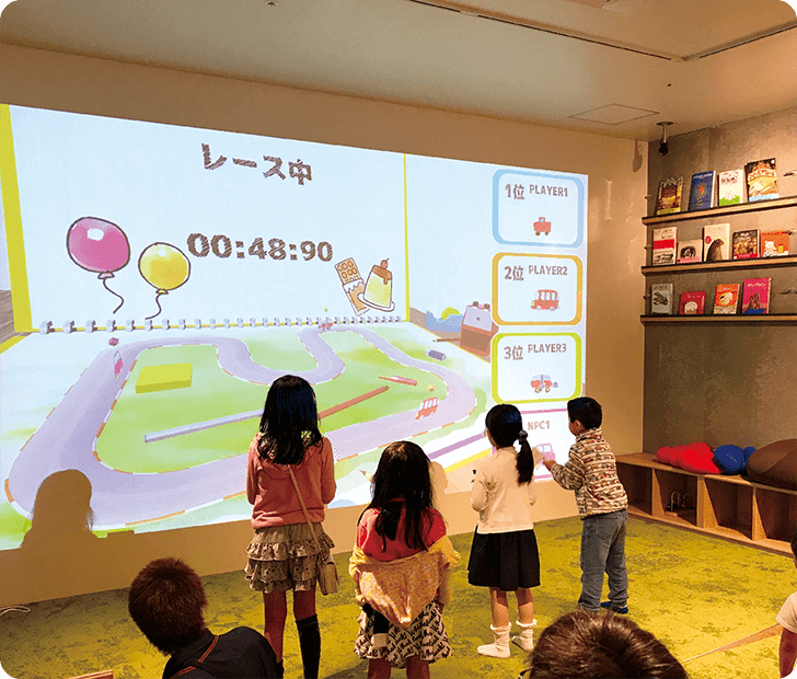 おえかきパラダイスレースの様子